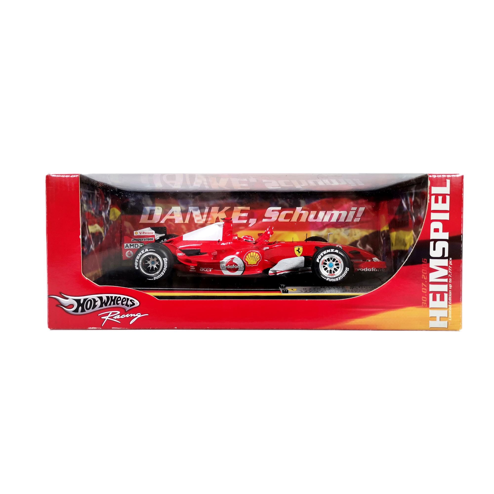 MATTEL HOT WHEELS 1/18 Ferrari F2001 Michael Schumacher num 1 50202