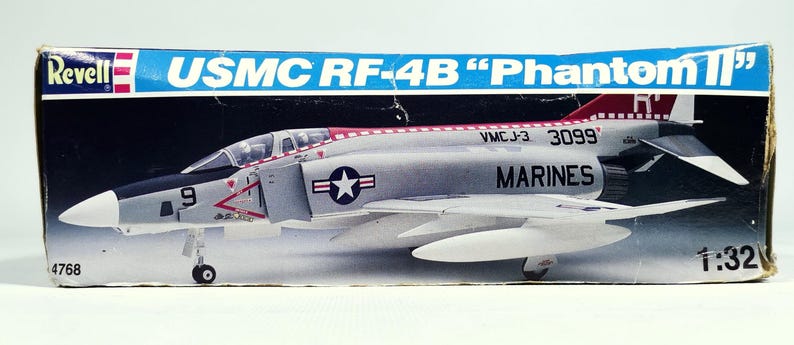 Vintage USMC RF-4B Phantom II Revell Model Kit 1/32, Unassembled With ...