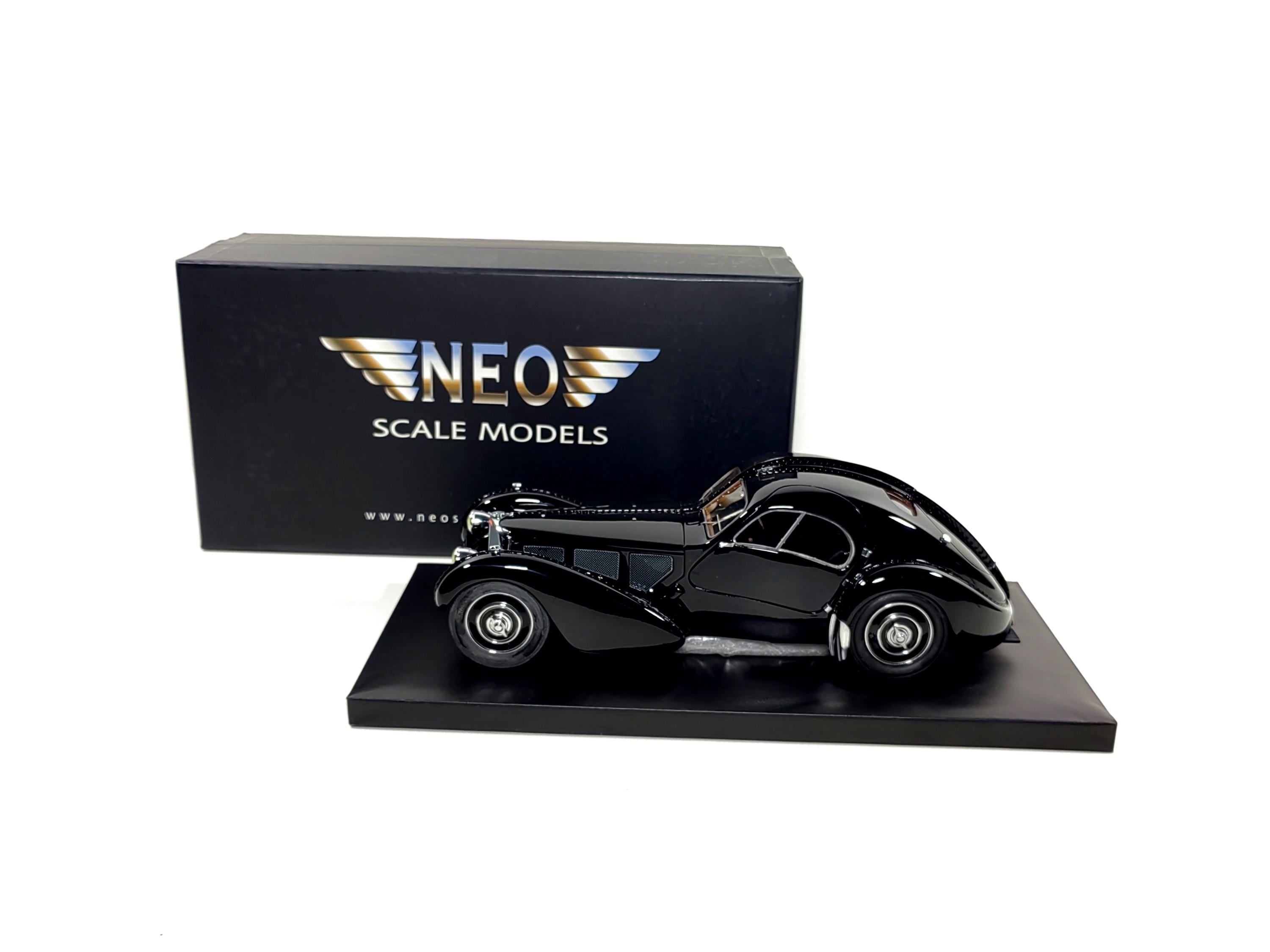 Bugatti Type 57SC 1938 Atlantic Black 1:18 NEO - Etsy