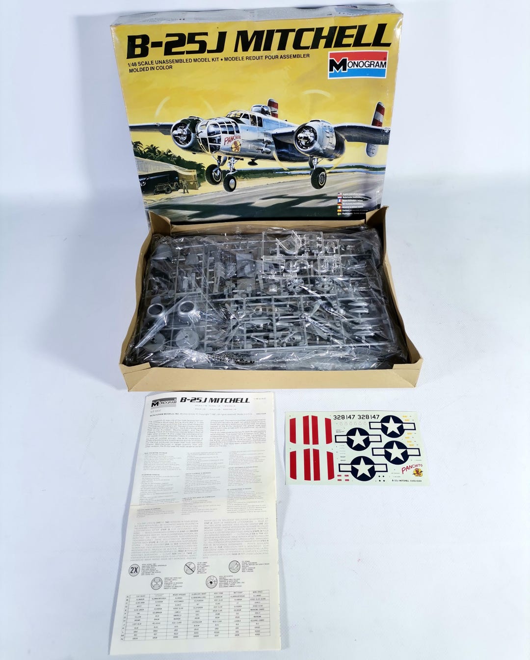 1/48 Scale Monogram B-25J Mitchell # 5502 - Etsy