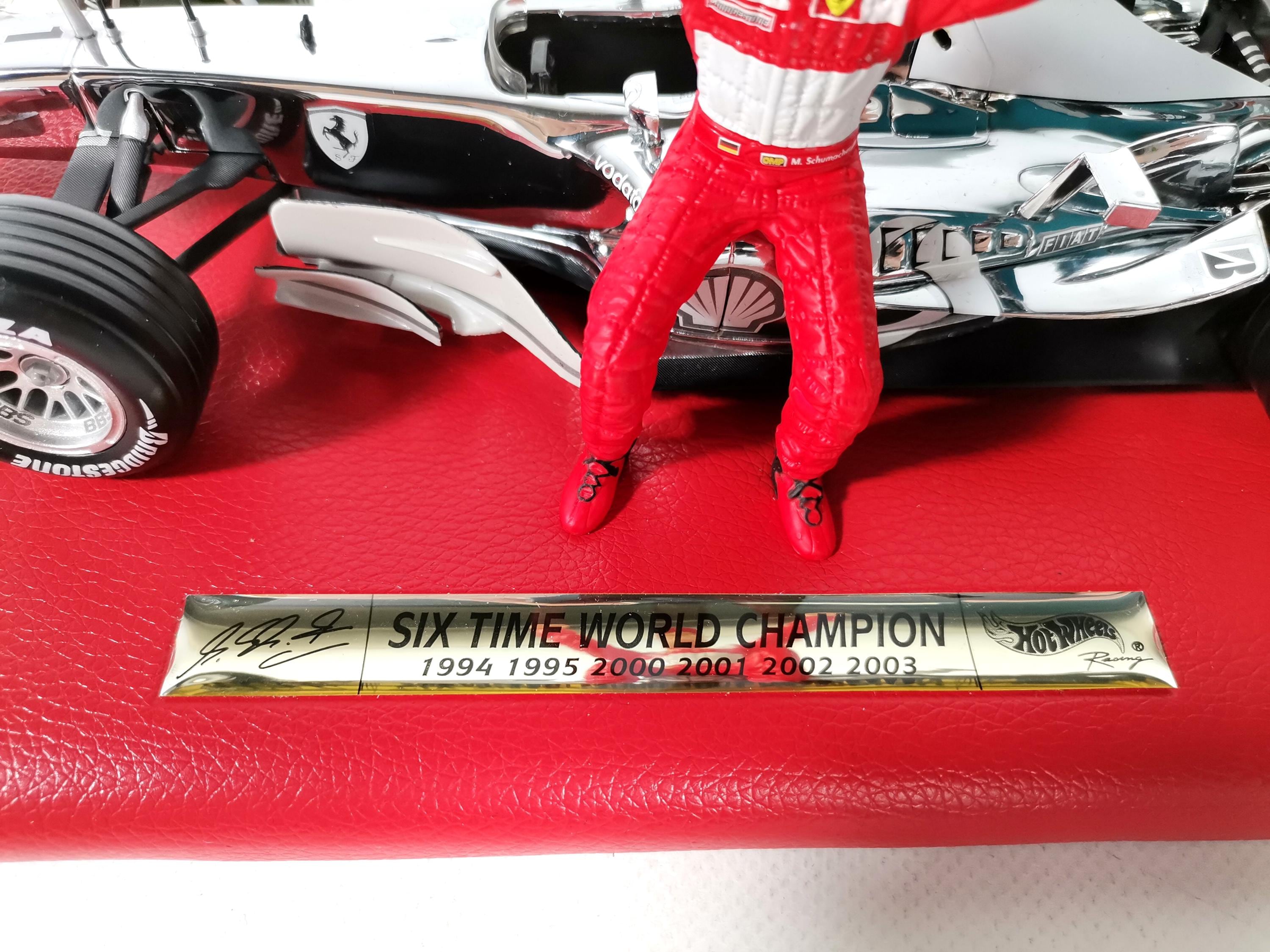 Hot Wheels Ferrari F1 F2003 Chrome - MICHAEL SCHUMACHER Six