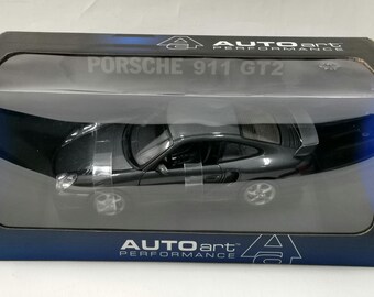 RARE 1:18 PORSCHE 911 (996) Turbo Coupe GT2 Dark Gray Autoart
