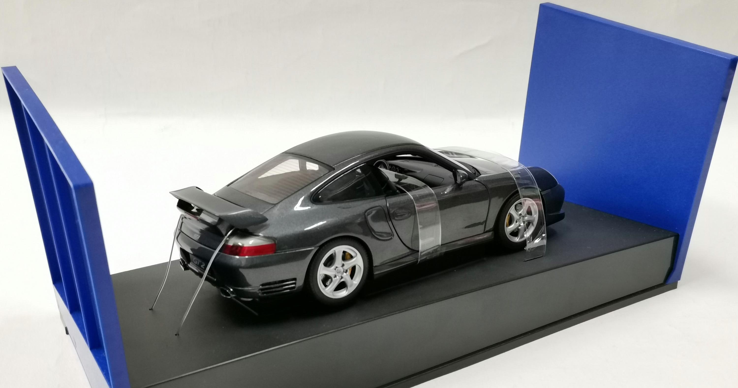 RARE 1:18 PORSCHE 911 (996) Turbo Coupe GT2 Dark Gray Autoart
