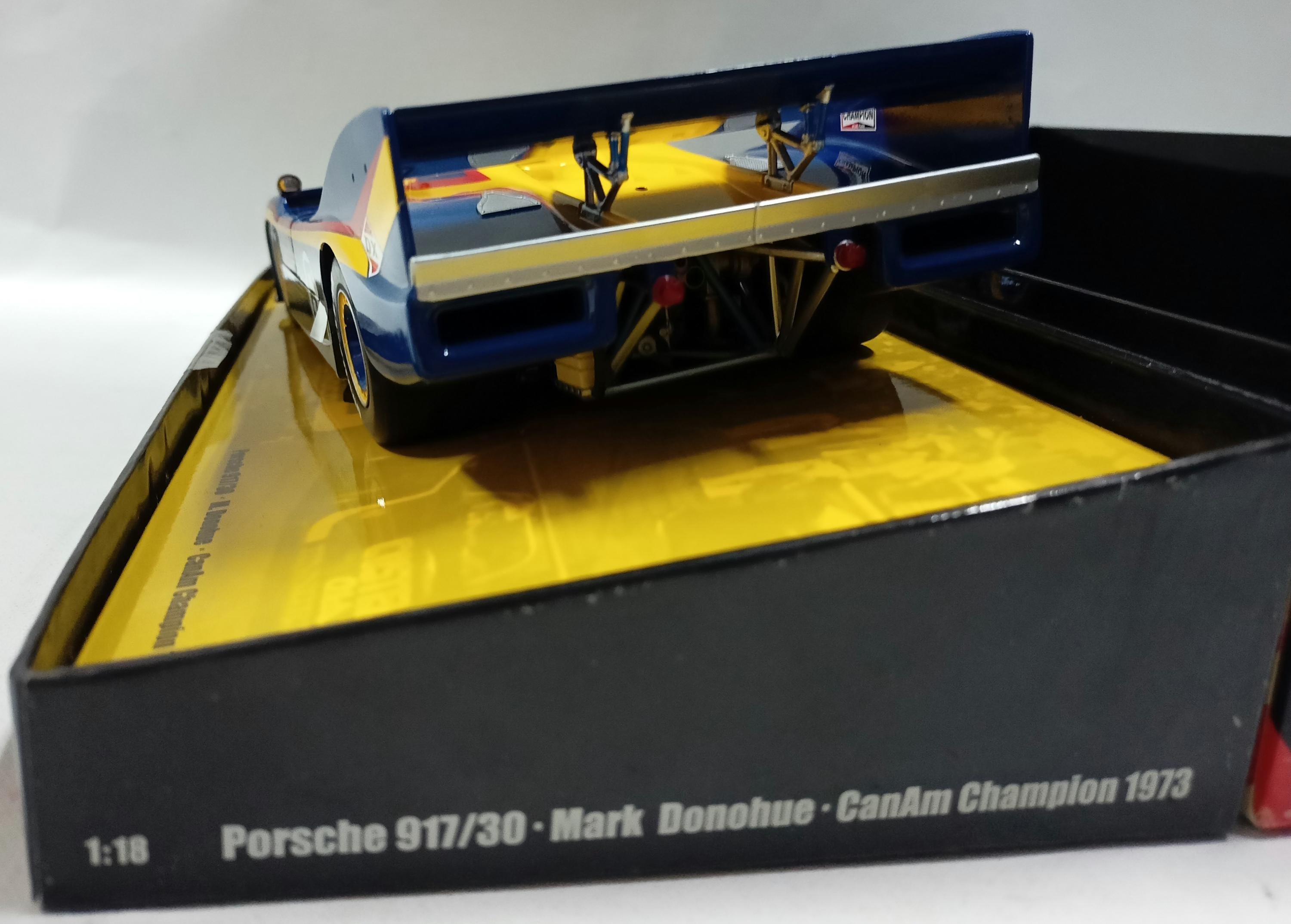 1/18 Porsche 917/30-mark Donohue Champion 1973 Minichamps Canam
