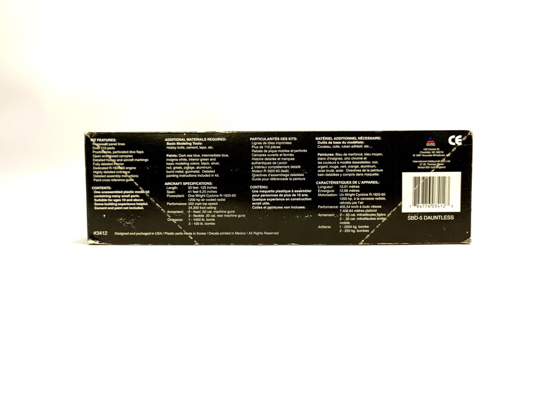 Schaal 1/48 Nauwkeurige miniaturen SBD-5 Dauntless Navy Dive Bomber #3412 afbeelding 5