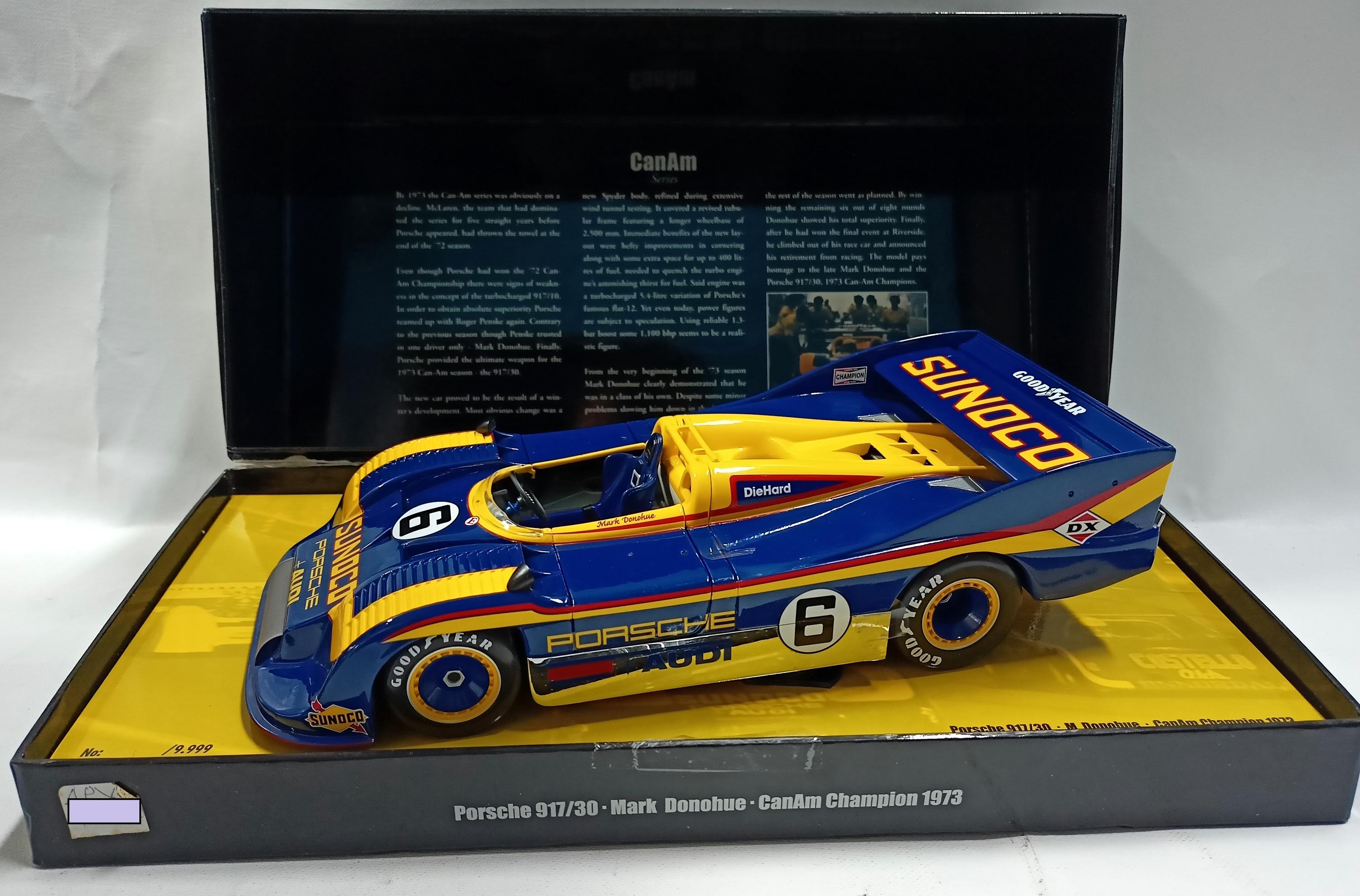 1/18 Porsche 917/30-mark Donohue Champion 1973 Minichamps Canam