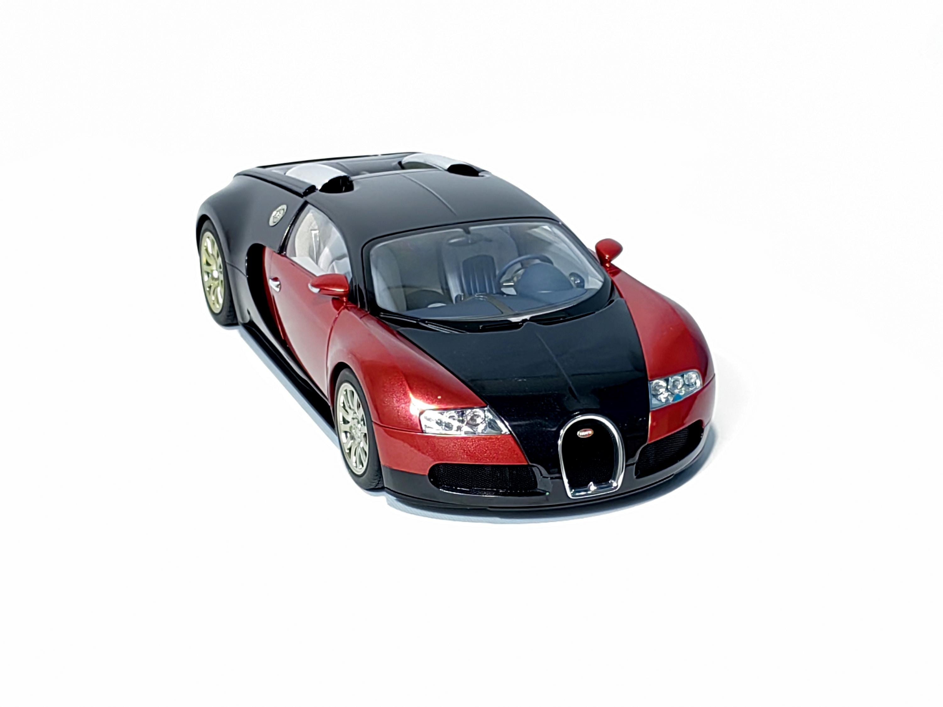 Autoart 1/12 Bugatti EB 16.4 Veyron Production Car Black/red