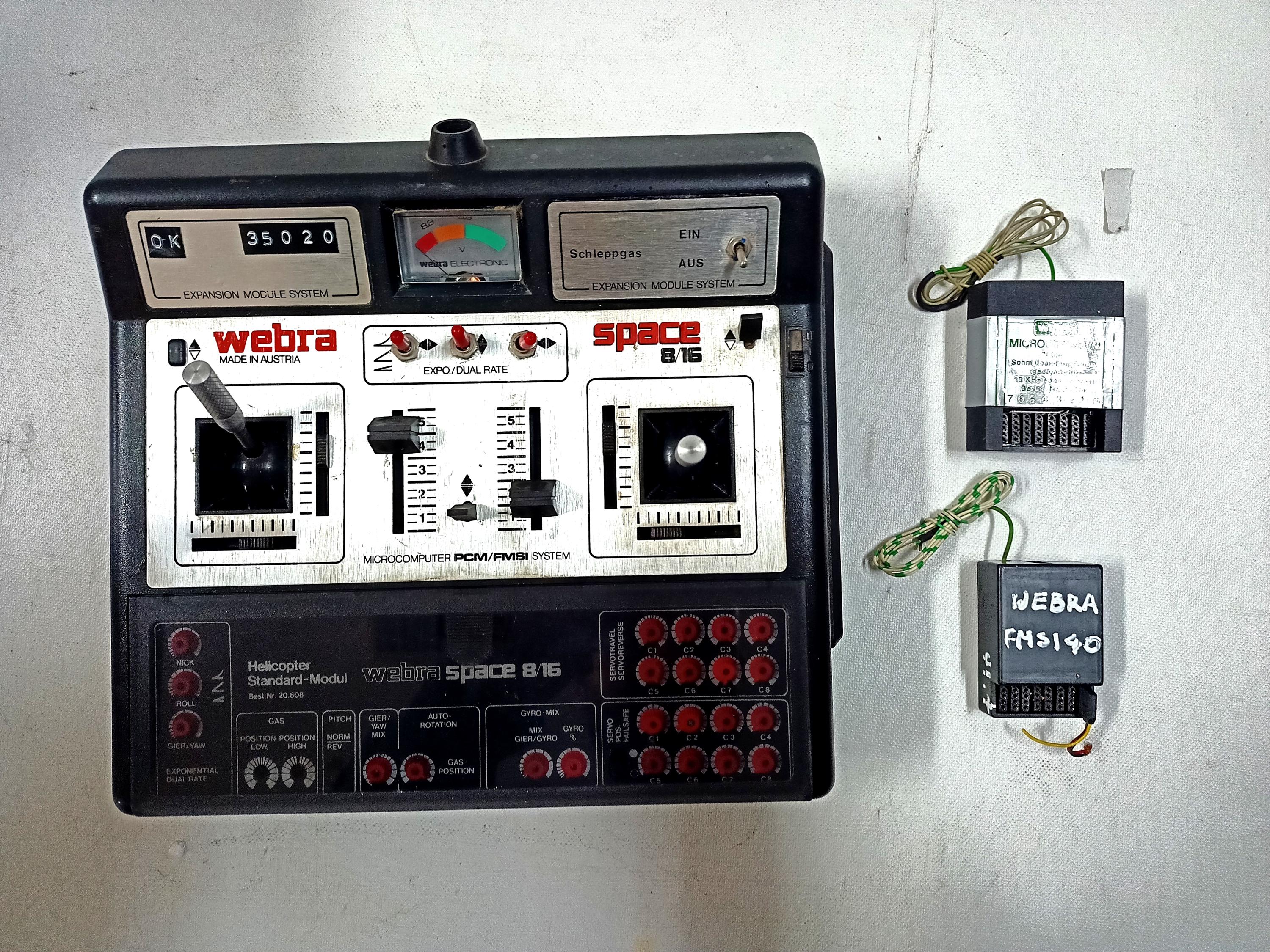 Transmisor-receptor Webra antiguo y raro, Space 8/16 PCM/FMSI
