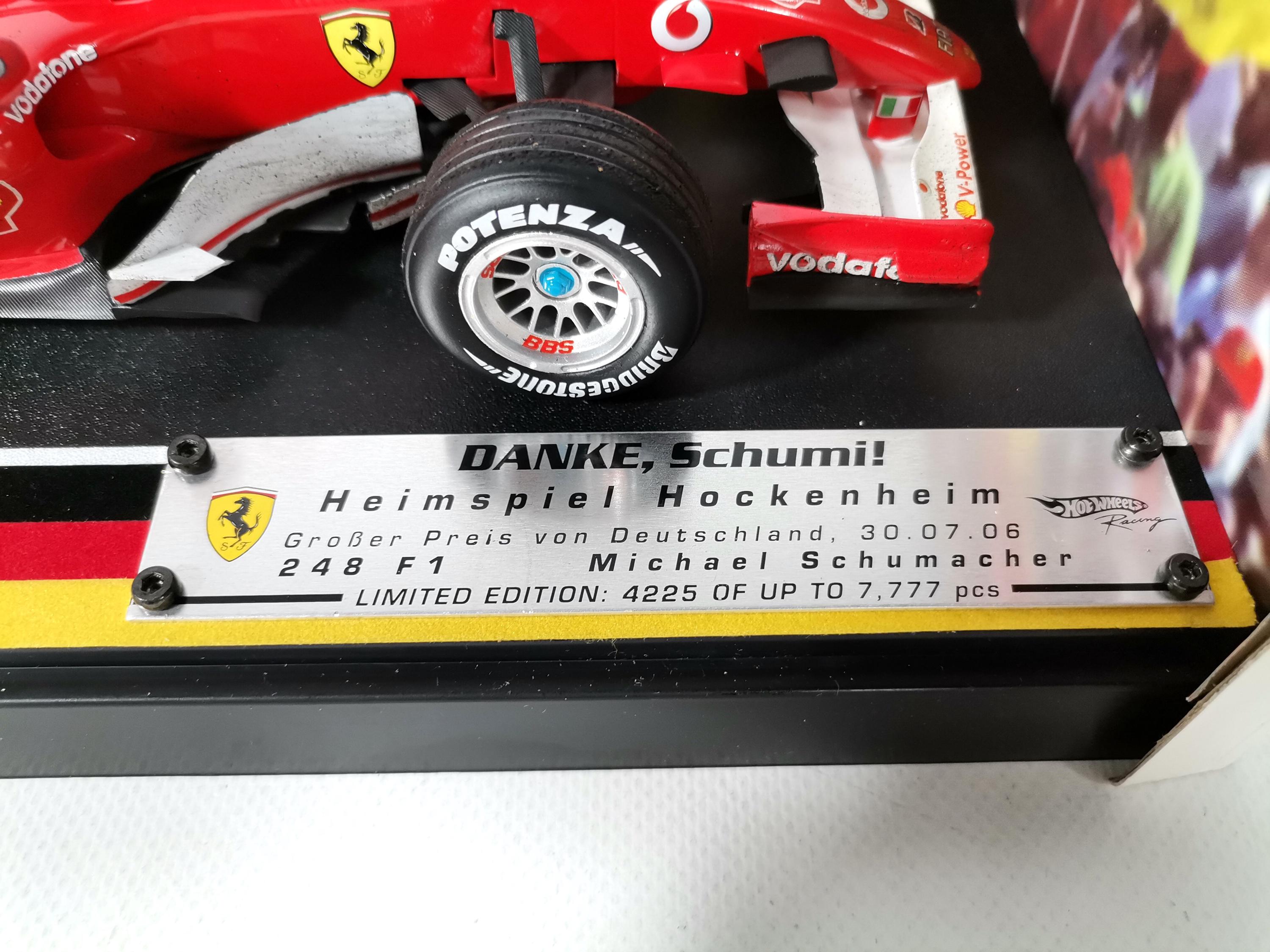 F1 ferrari f248 michael schumacher wc de 2006 au 1/18 scale l6234 - Collection