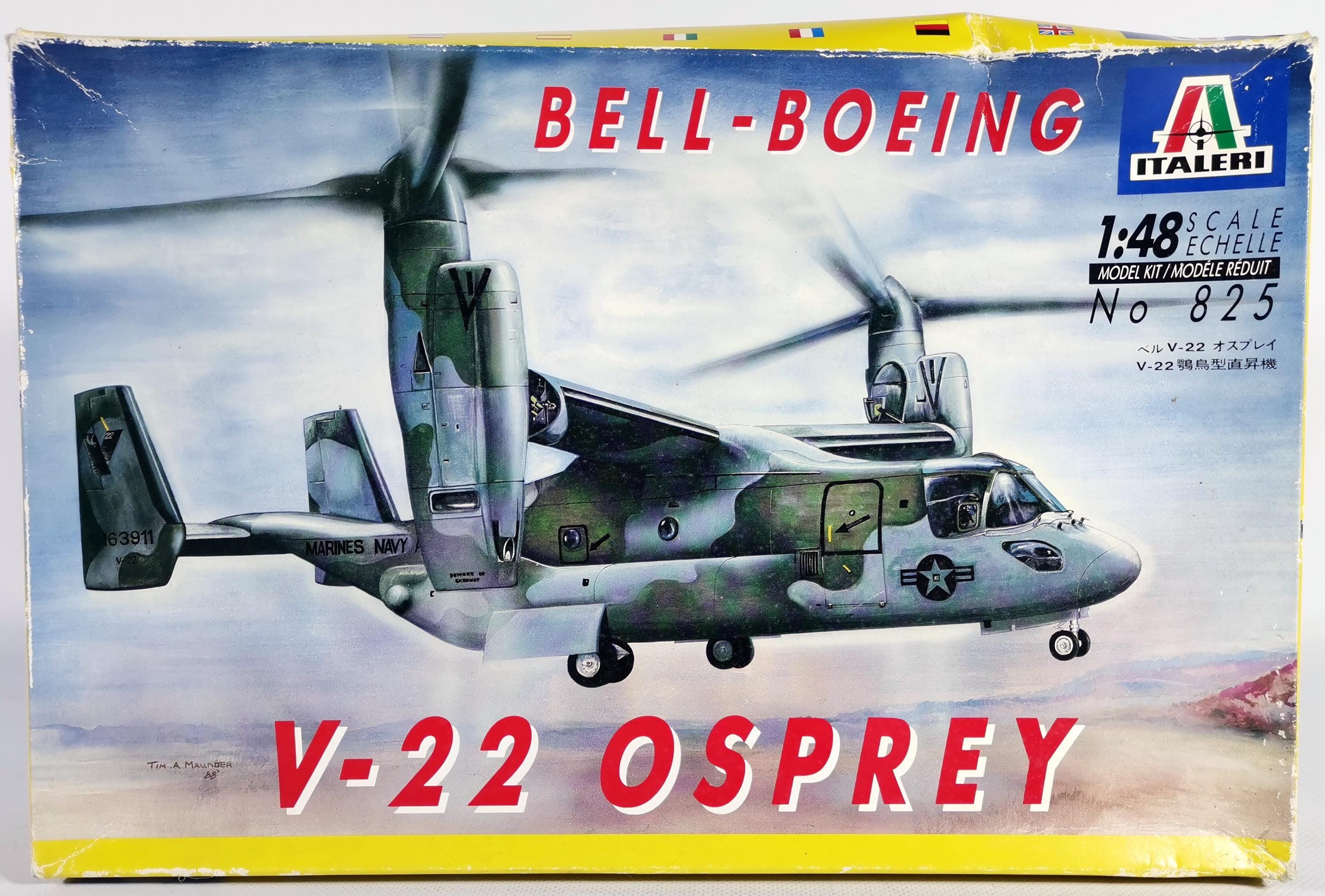 1/48 Scale Italeri V-22 Osprey #825 - Etsy Canada
