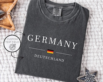 Comfort Colors Germany Flag Shirt: Deutschland Travel Tee