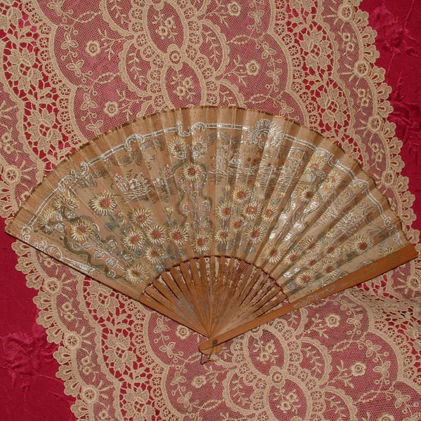Vintage Hand Fan Etsy