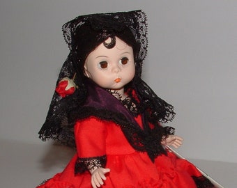 Vintage Madame Alexander 8" Doll - RESTRUNG - International - Spain #595