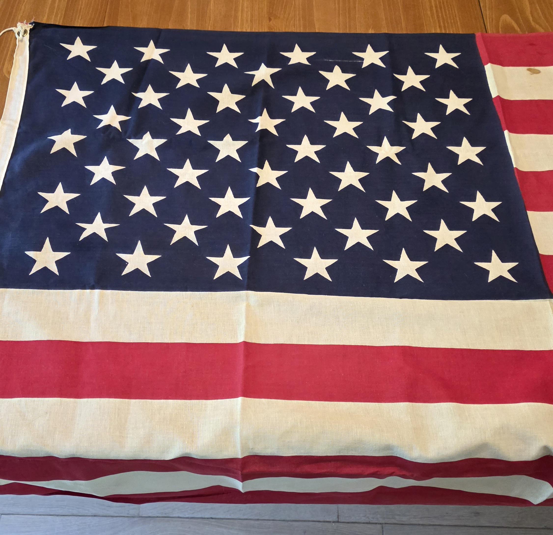 Vintage 50 Star American Flag - Etsy