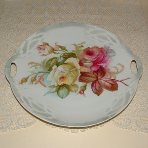 Vintage Decorative Cake Serving Plate - 2 Handled - Altenburg, Germany