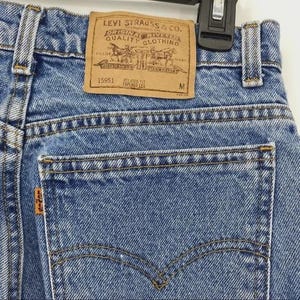 LEVI&#39;S ORANGE TAB vintage 1970s 1980s relaxed fit taper leg denim jeans, 10