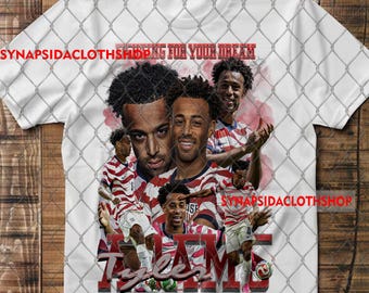 Retro Tyler T-Shirt Adams Tee American Soccer DTG Printing Graphic Shirt Gifts Unisex Youth Kids Apparel Bestseller imited Vintage Bootleg