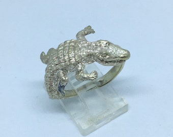 Ring - Bull Alligator aus Sterling Silber