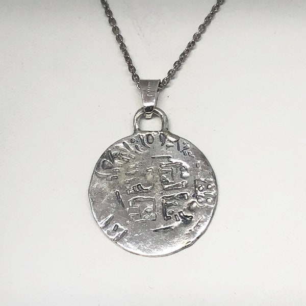 Atocha Shipwreck Coin Replica With Sterling Silver Chain