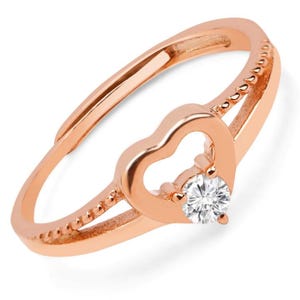 Heart Oval Simulated Diamond Silver Ring ,Wedding RIng,14KP Yellow Gold Plated Oval CZ Ring Set, Women Ring Set, Size 9