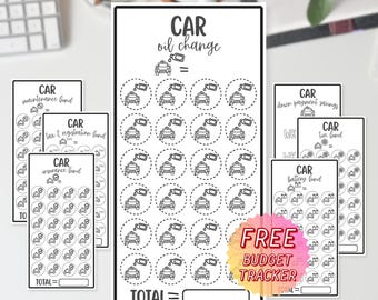 Car Repair & New Car Payment Savings Challenge | A6 Budget (Digital Download)