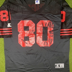 90s San Francisco 49ers - Jerry Rice #80 - Vintage NFL Jersey (52)