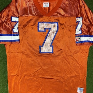 80s Denver Broncos - John Elway #7 - Wilson - Vintage NFL Jersey (Youth XL)