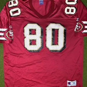 90s San Francisco 49ers - Jerry Rice #80 - Vintage NFL Jersey (56)