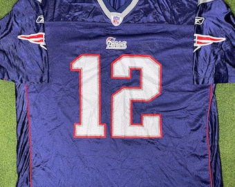 New England Patriots Tom Brady シャツ 12 NFL Team Apparel Blue Tom Brady #12 New England Patriots T