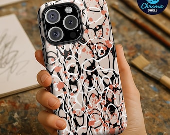 Abstract Expressionist Phone Case: Drip Paint Splatter - iPhone & Samsung