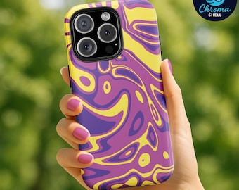 Psychedelic Swirl Phone Case: Y2K Trippy Abstract Cover