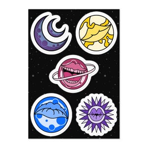 Space Vibes - stickervel