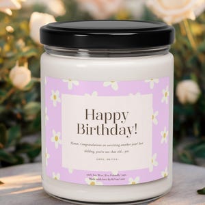 Personalized Birthday Gift Candle For Her Custom Name 18th 20th 30th 40th 50th Birthday Gift for Mum Daughter Friend Grandma Nanny Aunt