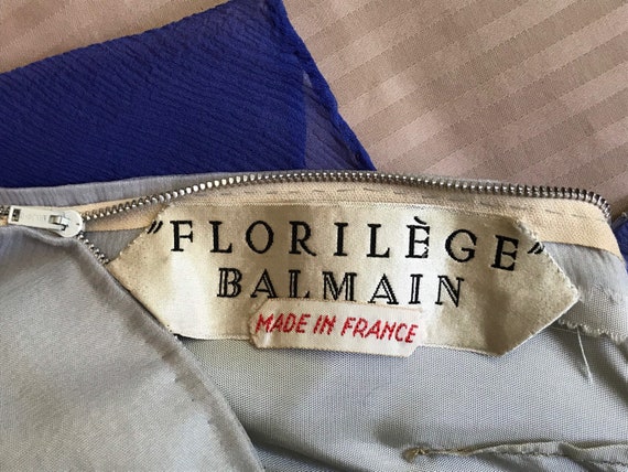 RARE! PIERRE BALMAIN Florilege Paris Vintage Silk… - image 2