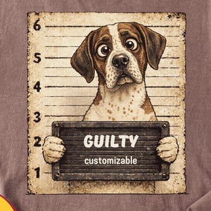 Comfort Colors® Pointer Mugshot-shirt, gepersonaliseerd T-shirt hond moeder, aangepast shirt aanwijzer, grappig cadeau eigenaar jachthond