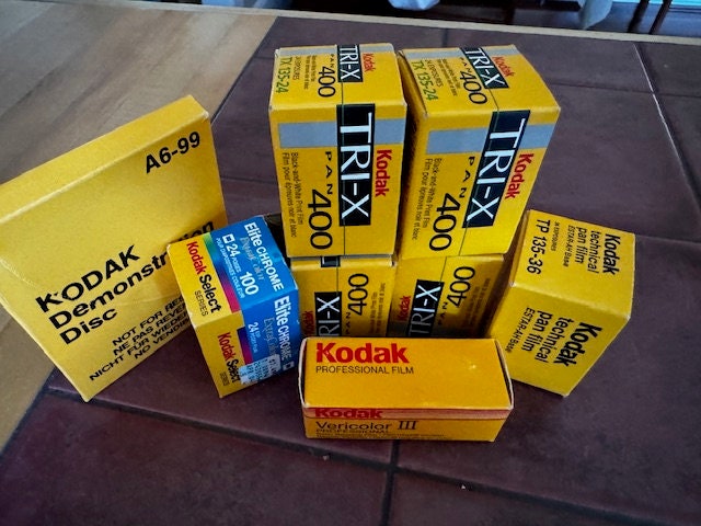 Lot of 35mm/120/disc Expired B&W and Color Film/slide Film