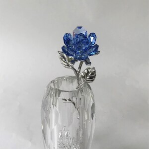 Swarovski Crystal Rose Vase - Etsy