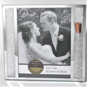 Jewish Wedding Picture Frame That Holds The Shards Broken Under The Chuppah At A Jewish Wedding - Jewish Engagement - Holds 5x7 Picture