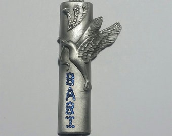 Personalized Pewter Mezuzah Celebrating Grandma - Grandmother - Babi - Gift For Jewish Grandmother