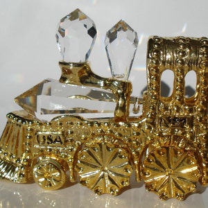 Hand Crafted Crystal Locomotive Handcrafted using Swarovski Crystal