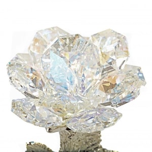 Arora Borealis Colored Crystal Rose - Crystal Rose Handcrafted By Bjcrystalgifts Using Swarovski Crystal