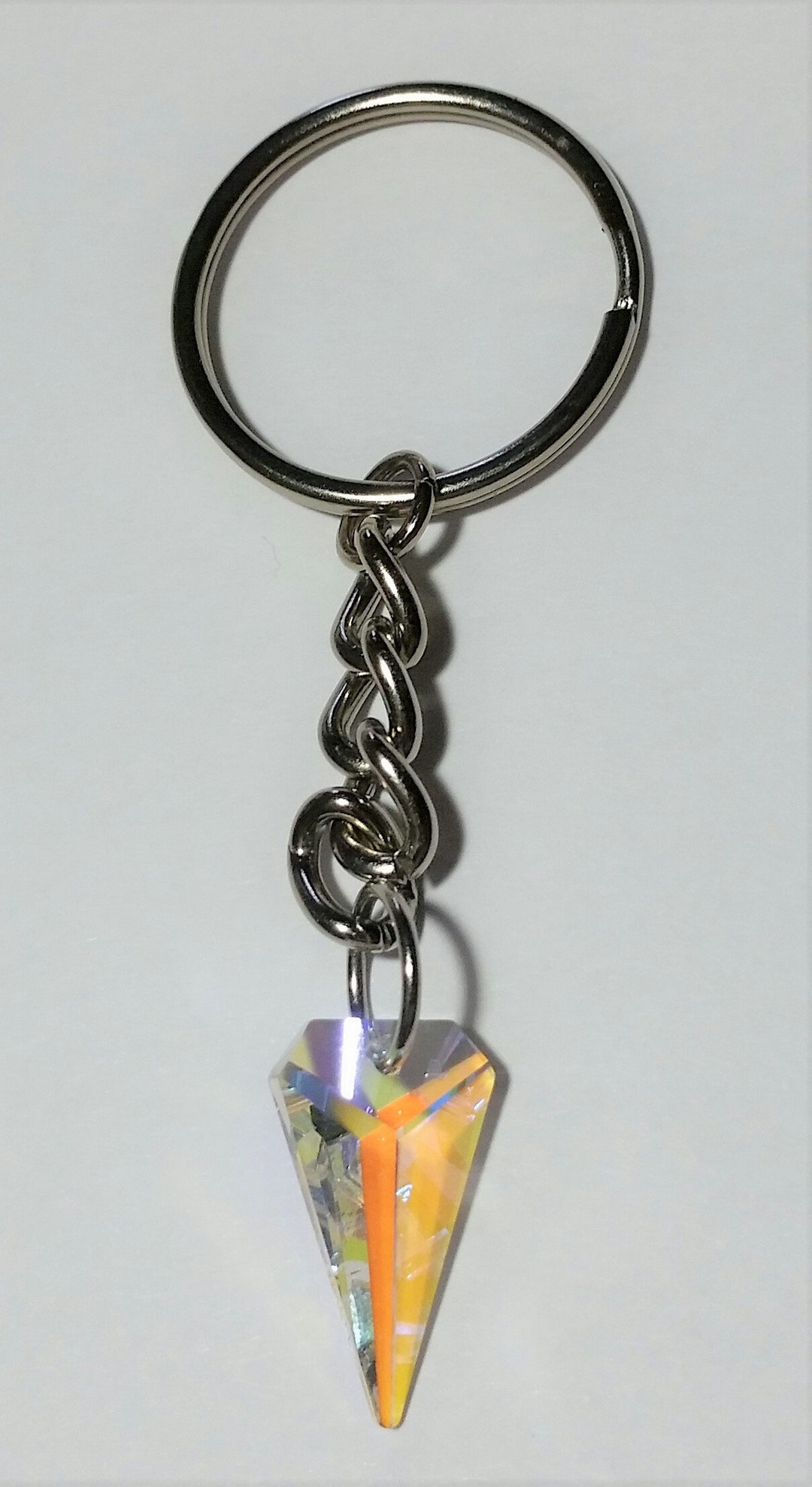 Crystal Key Chain Made With AB Swarovski Crystal - Etsy