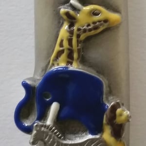 Noah&#39;s Ark Mezuzah Hand Painted Colorful Mezuzah For The Door Decorated With Swarovski Rhinestones