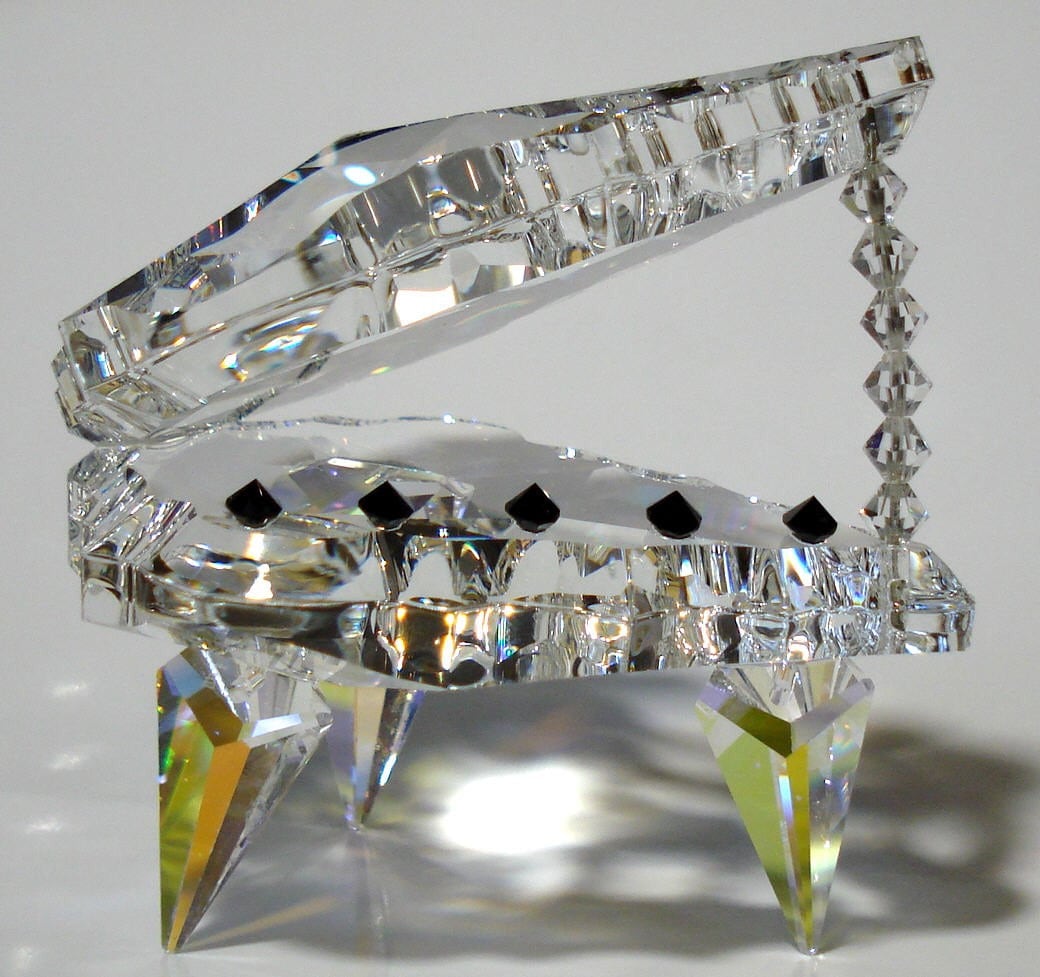 Swarovski Crystal Piano - Etsy