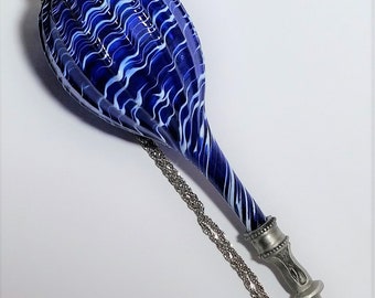 Hand Blown Glass Torah Pointer - Unique Yad - Unique Bat Mitzvah Gift - Bar Mitzvah Gift - Cobalt Blue Yad