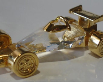 Crystal Race Car made With Swarovski Crystal