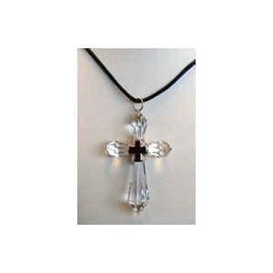 Crystal Cross Necklace made with Swarovski Crystal