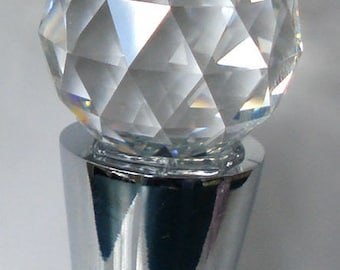 Wine Stopper made with Swarovski Crystal - Ball - wedding favor - bottle stopper crystal