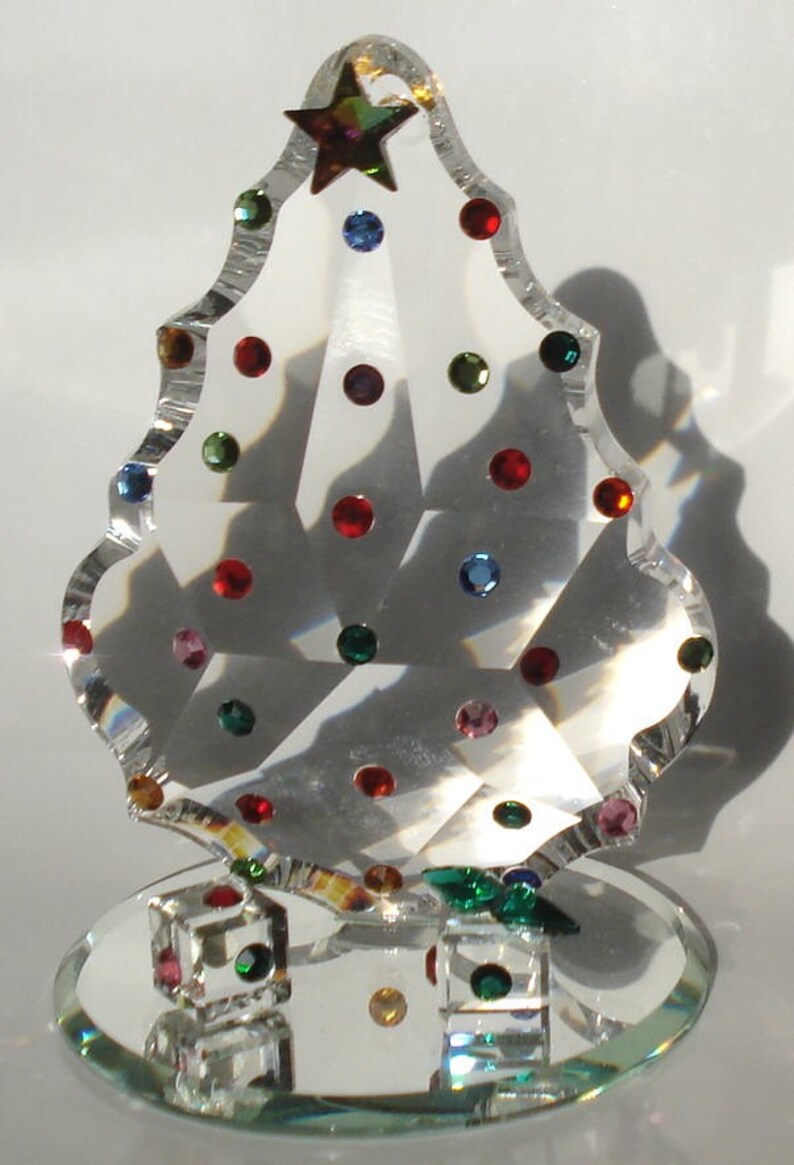 Crystal Christmas Tree Ornament Made With Swarovski Crystal | Etsy
