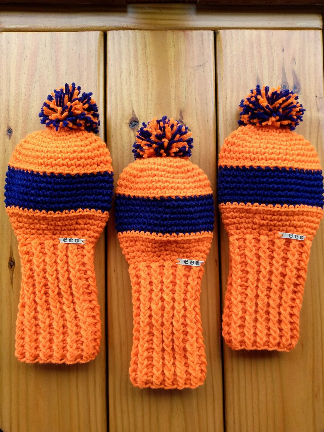 Hand Crochet Golf Club Covers,handmade Golf Club Covers,golf Club